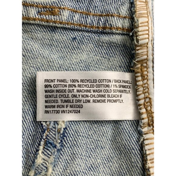 Wild Fable Junior Teens Distressed Denim High-Waisted Shorts w/ Raw Hem Size 8 - Picture 14 of 14